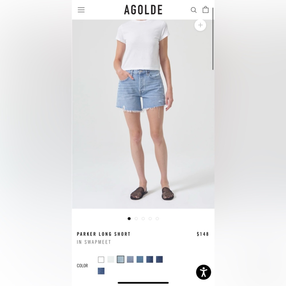 AGOLDE PARKER LONG SHORT